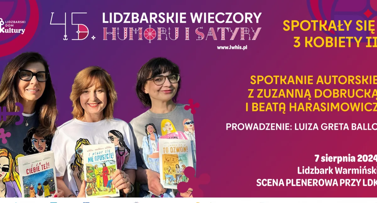 Pasje, Lidzbarskie Wieczory Humoru Satyry Spotkanie autorskie Beatą Harasimowicz Zuzanną Dobrucką Katarzyną Kalicińską - zdjęcie, fotografia