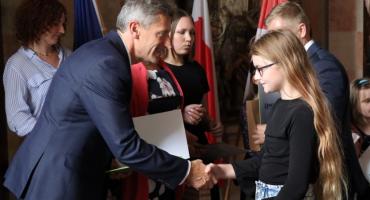 Uroczysta sesja Rady MIasta Lidzbark Warmiński była okazją do uhonorowania przyjaciół miasta
